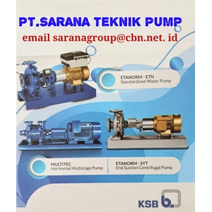 High Pressure Pump ETANORM PUMP KSB PT SARANA TEKNIK 